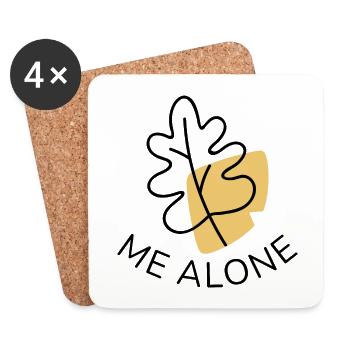 Leaf Me Alone - Untersetzer (4er-Set) - Weiß - Vorne