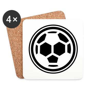 Soccer soccer - Coasters (set of 4) - white - Front