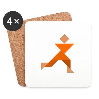 Sprinter - Tangram - Coasters (set of 4) - white - Front