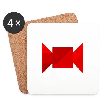 Bonbon - Tangram - Untersetzer (4er-Set) - Weiß - Vorne