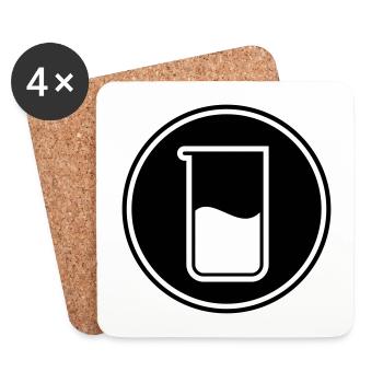 Test Tube Chemistry - Coasters (set of 4) - white - Front