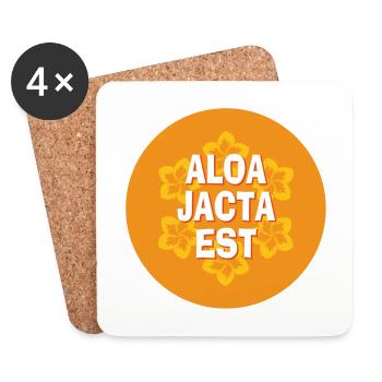 aloa jacta est - Dessous de verre (lot de 4) - blanc - Devant