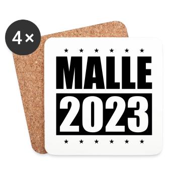 Malle 2023 - Untersetzer (4er-Set) - Weiß - Vorne