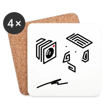 mrmrrs #24 - Coasters (set of 4) - white - Front