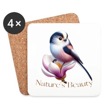 Meise Nature's Beauty - Untersetzer (4er-Set) - Weiß - Vorne