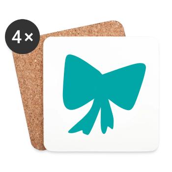 Loop blue icon - Coasters (set of 4) - white - Front