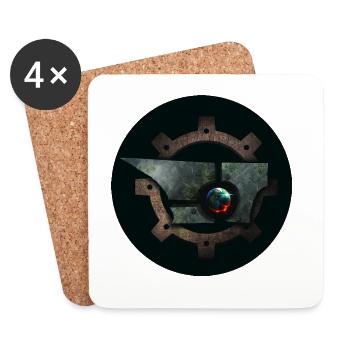 Logo GranFigo - Coasters (set of 4) - white - Front
