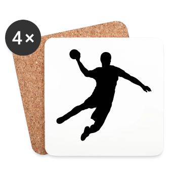Handball - Coasters (set of 4) - white - Front