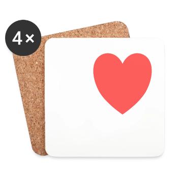 I love Trampolining - Coasters (set of 4) - white - Front