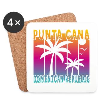 Punta Cana Dominican Republic - Coasters (set of 4) - white - Front