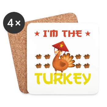 I'm the Chinese Turkey - Untersetzer (4er-Set) - Weiß - Vorne