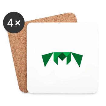 Dragon - Tangram - Dessous de verre (lot de 4) - blanc - Devant