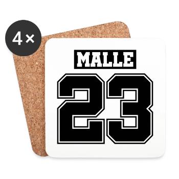 Malle 23 - Untersetzer (4er-Set) - Weiß - Vorne