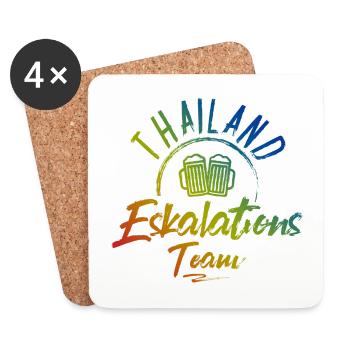 Thailand Escalation - Coasters (set of 4) - white - Front