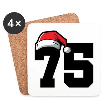 75 Number Christmas - Coasters (set of 4) - white - Front
