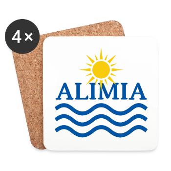 ALIMIA Greece, Sun Waves - Coasters (set of 4) - white - Front