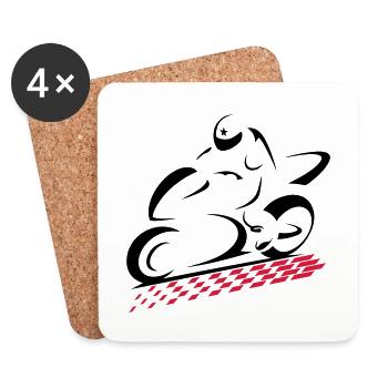SPEED BIKE - Coasters (set of 4) - white - Front
