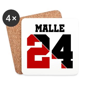 Malle 24 - Dessous de verre (lot de 4) - blanc - Devant