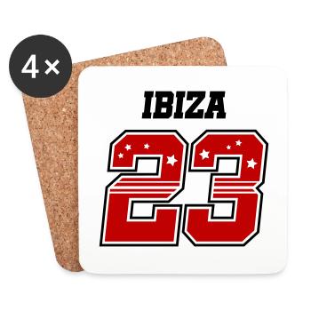 Ibiza 23 - Untersetzer (4er-Set) - Weiß - Vorne