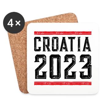 Croatia 2023 - Coasters (set of 4) - white - Front