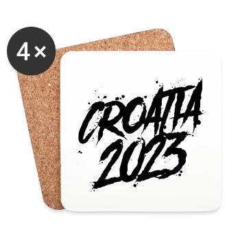 Croatia 2023 - Untersetzer (4er-Set) - Weiß - Vorne