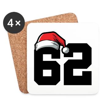 62 Number Christmas - Coasters (set of 4) - white - Front