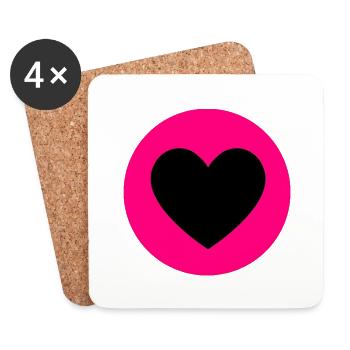 NWE | Emma Design - Coasters (set of 4) - white - Front