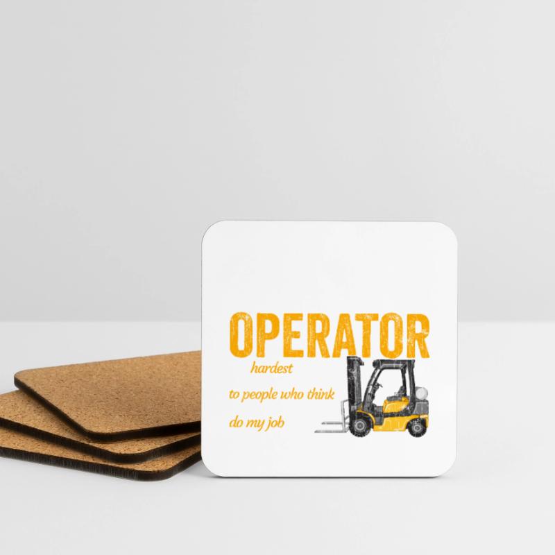 Forklift Operator Apparel Forklift Driver Funny Gi Untersetzer (4er-Set)