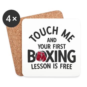 Boxsport Boxing - Untersetzer (4er-Set) - Weiß - Vorne