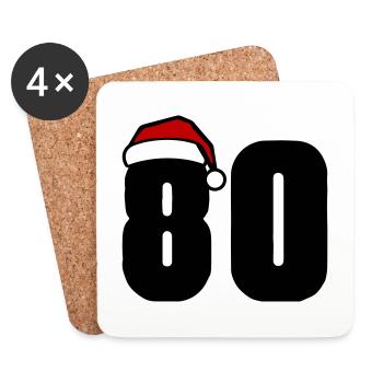 80 Number Christmas - Coasters (set of 4) - white - Front
