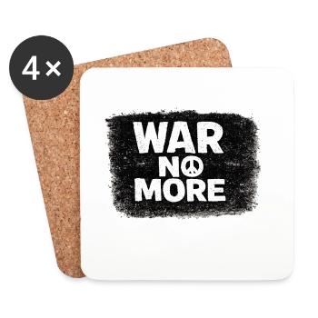 War No More – Sticker Peace & Humanity - Coasters (set of 4) - white - Front