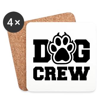 Dog Crew - Untersetzer (4er-Set) - Weiß - Vorne