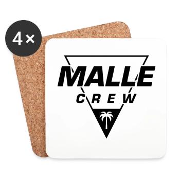 Malle Crew - Untersetzer (4er-Set) - Weiß - Vorne