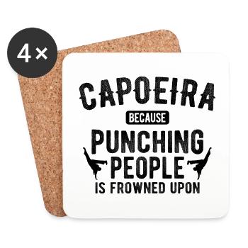 Capoeira - Untersetzer (4er-Set) - Weiß - Vorne