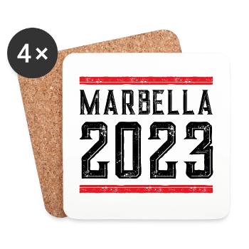Marbella 2023 - Coasters (set of 4) - white - Front