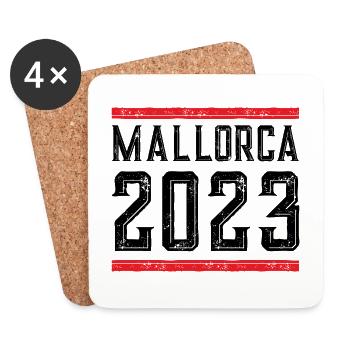 Mallorca 2023 - Coasters (set of 4) - white - Front