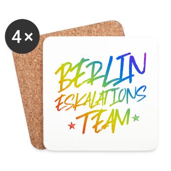 Berlin Eskalation - Untersetzer (4er-Set) - Weiß - Vorne