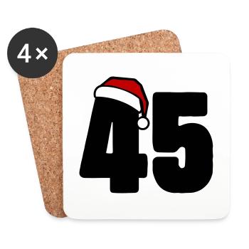 45 Number Christmas - Coasters (set of 4) - white - Front