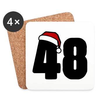 48 Number Christmas - Coasters (set of 4) - white - Front