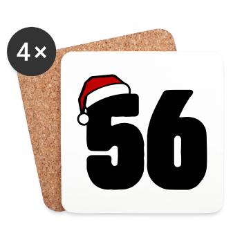 56 Number Christmas - Coasters (set of 4) - white - Front