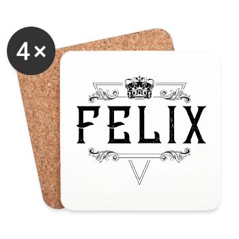 Felix Name - Coasters (set of 4) - white - Front