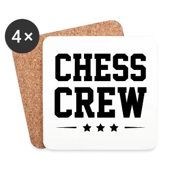 Chess Crew - Untersetzer (4er-Set) - Weiß - Vorne