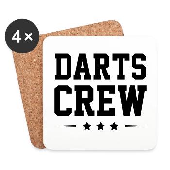 Darts Crew - Untersetzer (4er-Set) - Weiß - Vorne