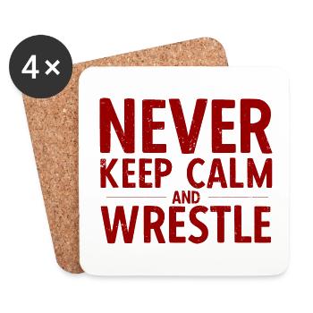 Grappling Martial Arts Wrestling - Untersetzer (4er-Set) - Weiß - Vorne