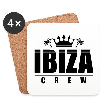 Ibiza Crew - Coasters (set of 4) - white - Front