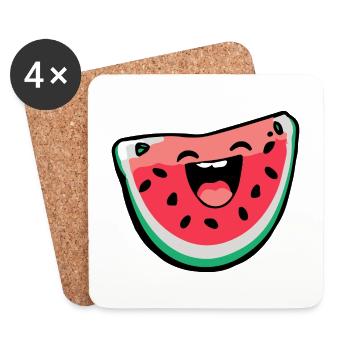 Watermelon Comic - Coasters (set of 4) - white - Front