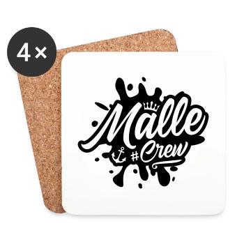 Malle Crew - Untersetzer (4er-Set) - Weiß - Vorne