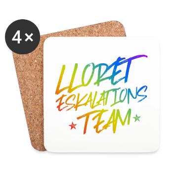 Lloret De Mar Eskalation - Untersetzer (4er-Set) - Weiß - Vorne