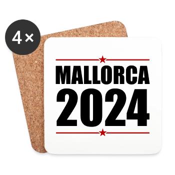 Mallorca 2024 Holidays - Coasters (set of 4) - white - Front
