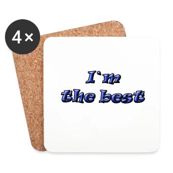 IM THE BEST - Coasters (set of 4) - white - Front